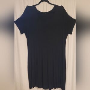 Tralilbee Black Rayon Dress w/pockets 3x